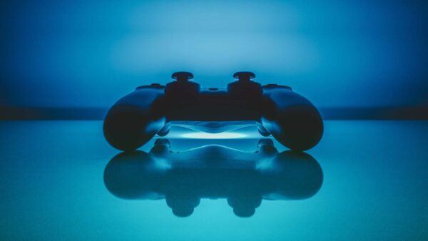 Black Sony Dualshock 4 Digital Wallpaper