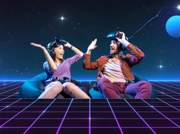 Gaming Wallpapers 3 Friends Playing Virtual Reality Games Wallpaper