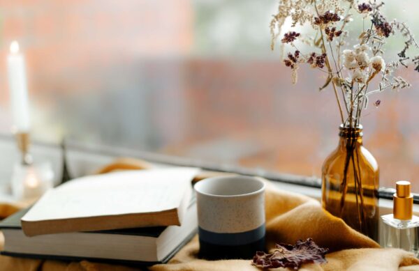 Book And Candles Wallpaper Hd