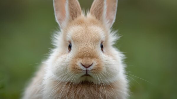 freewallpapers4u 20 Fluffy Light Brown Rabbit With Green Blurred Background – Animal Wallpapers Hd