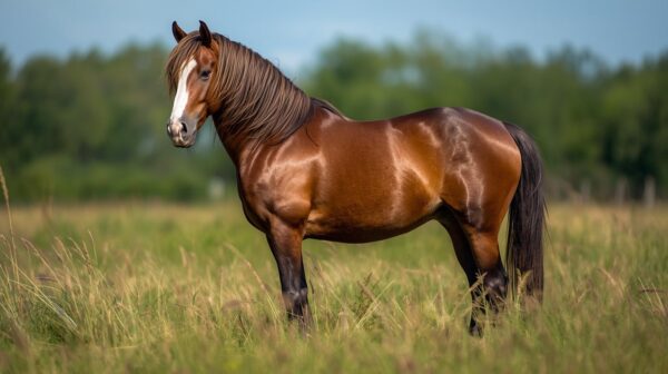 freewallpapers4u 30 Wild Brown Horse Running Through A Sunset Field With Flowing Mane And Tail