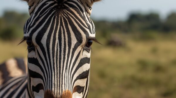freewallpapers4u 27 Close-Up Zebra Portrait With Clear Black And White Stripes – Animal Wallpapers In 4k